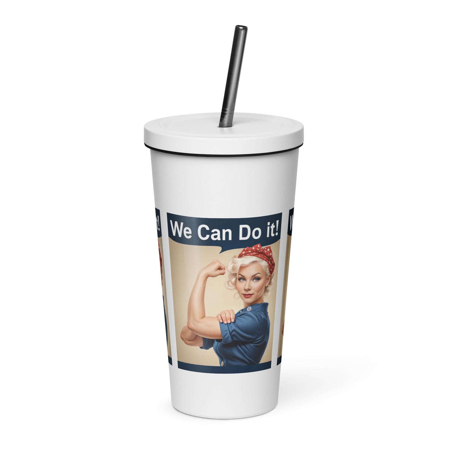 Personalized Insulated Tumbler With Straw - Imagine My Likeneness™
