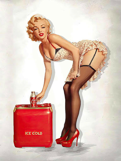 Marilyn Monroe inspired custom pinup portrait – glamorous vintage artwork by Imagine My Likeness