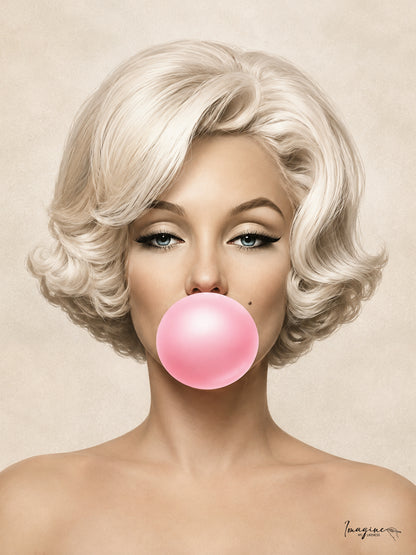 Bubblegum custom illustrated portrait style
