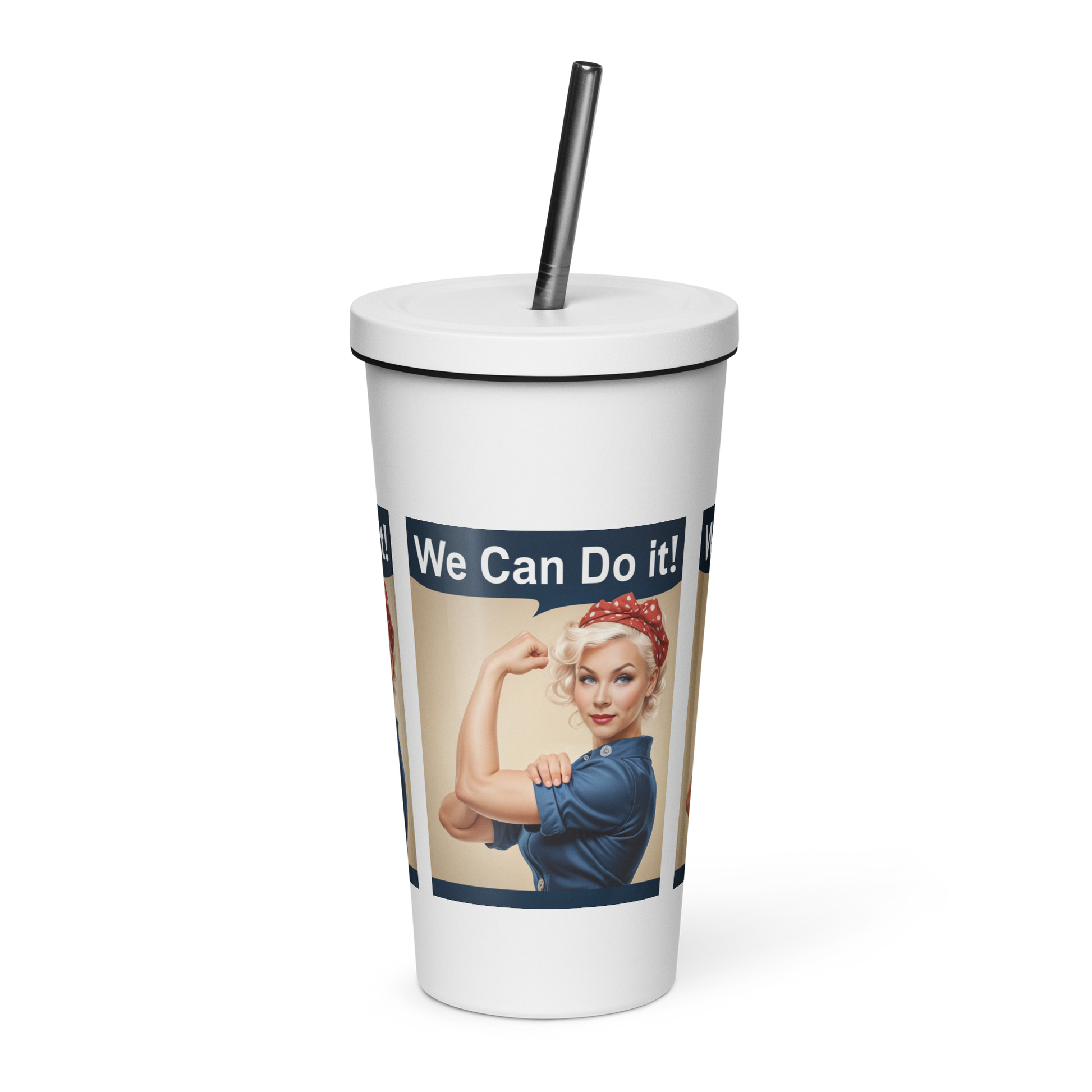 Personalized Insulated Tumbler With Straw - Imagine My Likeneness™