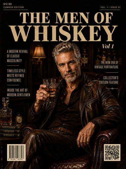 Men of Whiskey custom pinup portrait – retro bar themed artwork by Imagine My Likeness